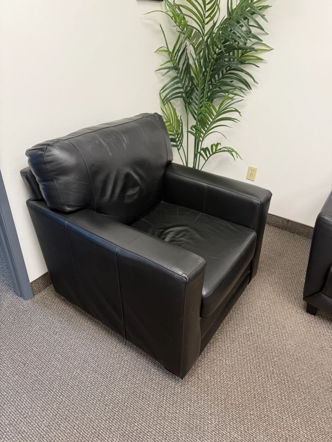Black Leather Armchair