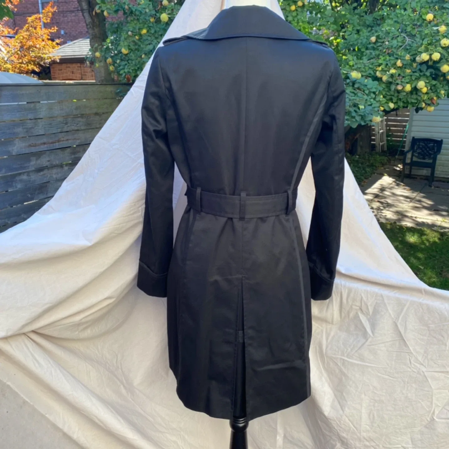 Black Jacob Trench Coat (S) image indicator(4)