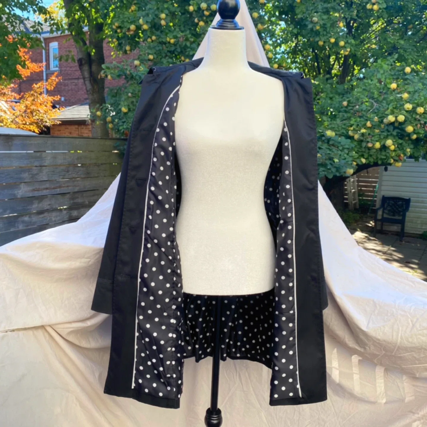 Black Jacob Trench Coat (S) image indicator(5)