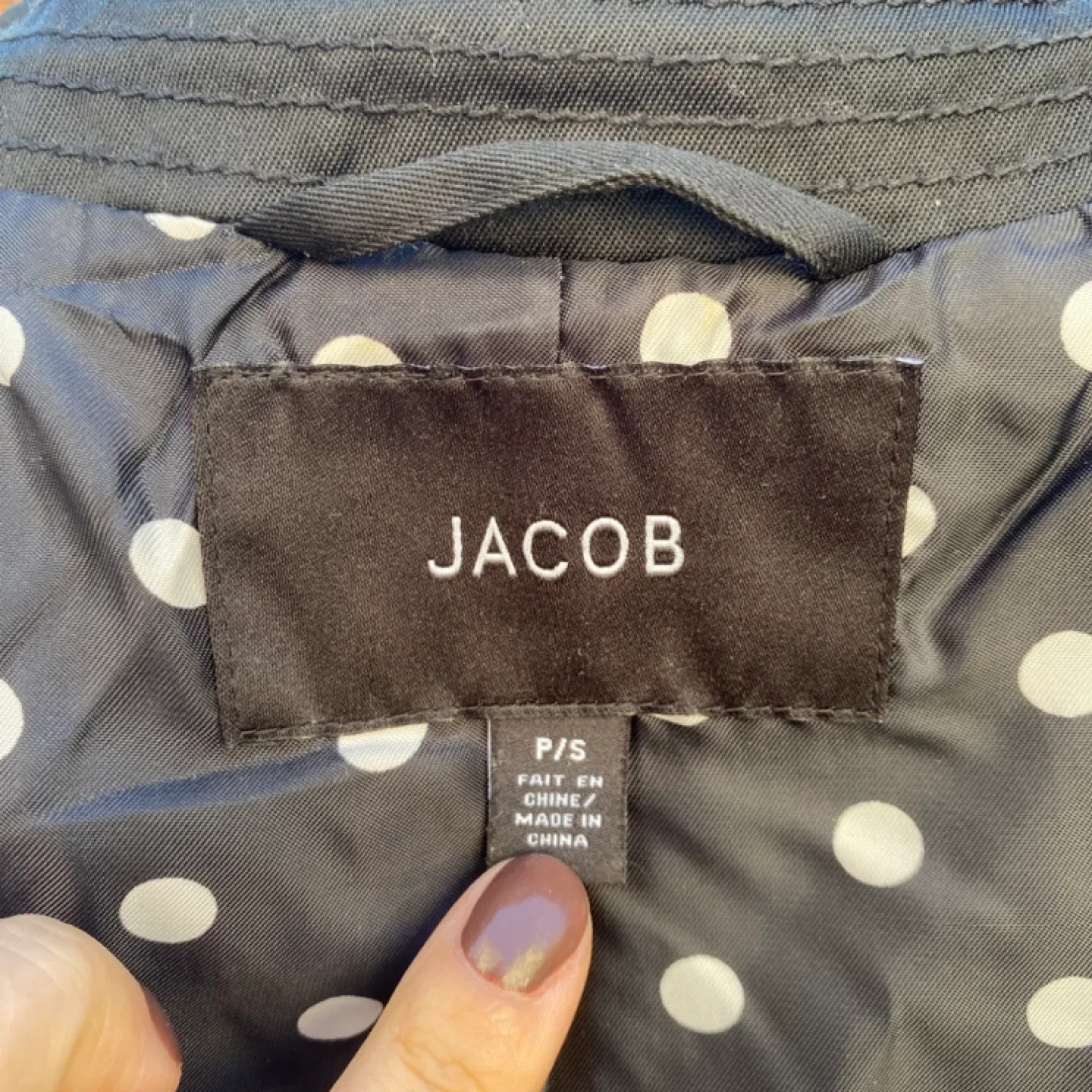 Black Jacob Trench Coat (S) image indicator(9)