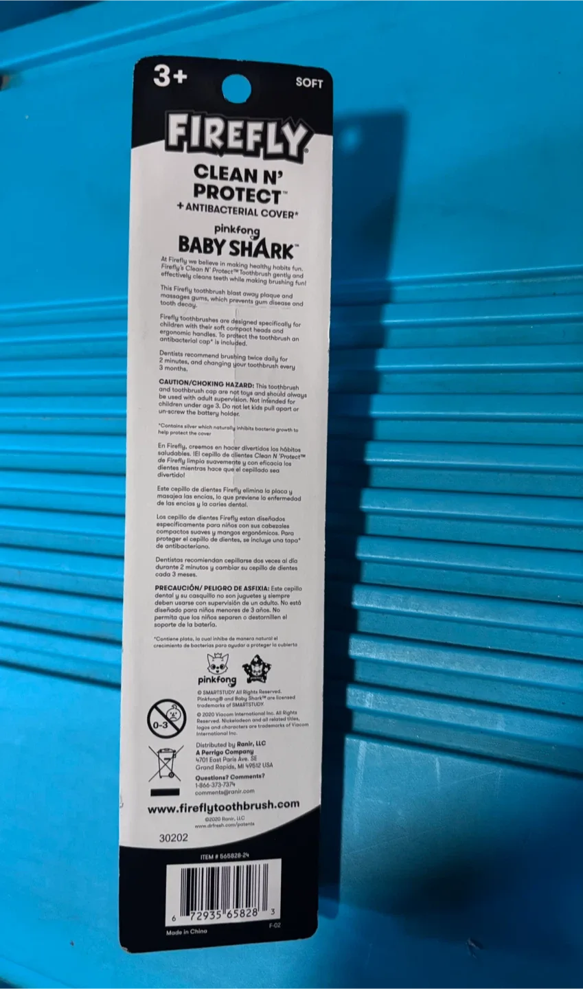 🥕Firefly Baby Shark Toothbrush - New image indicator(2)