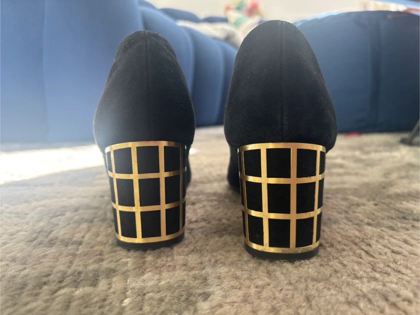 Brian Atwood Black Suede Heels - Size 9 image indicator(2)