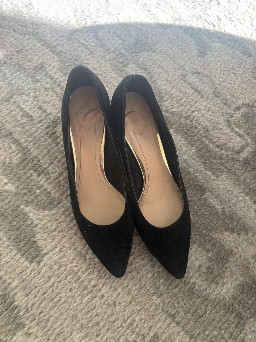Brian Atwood Black Suede Heels - Size 9 image indicator(4)