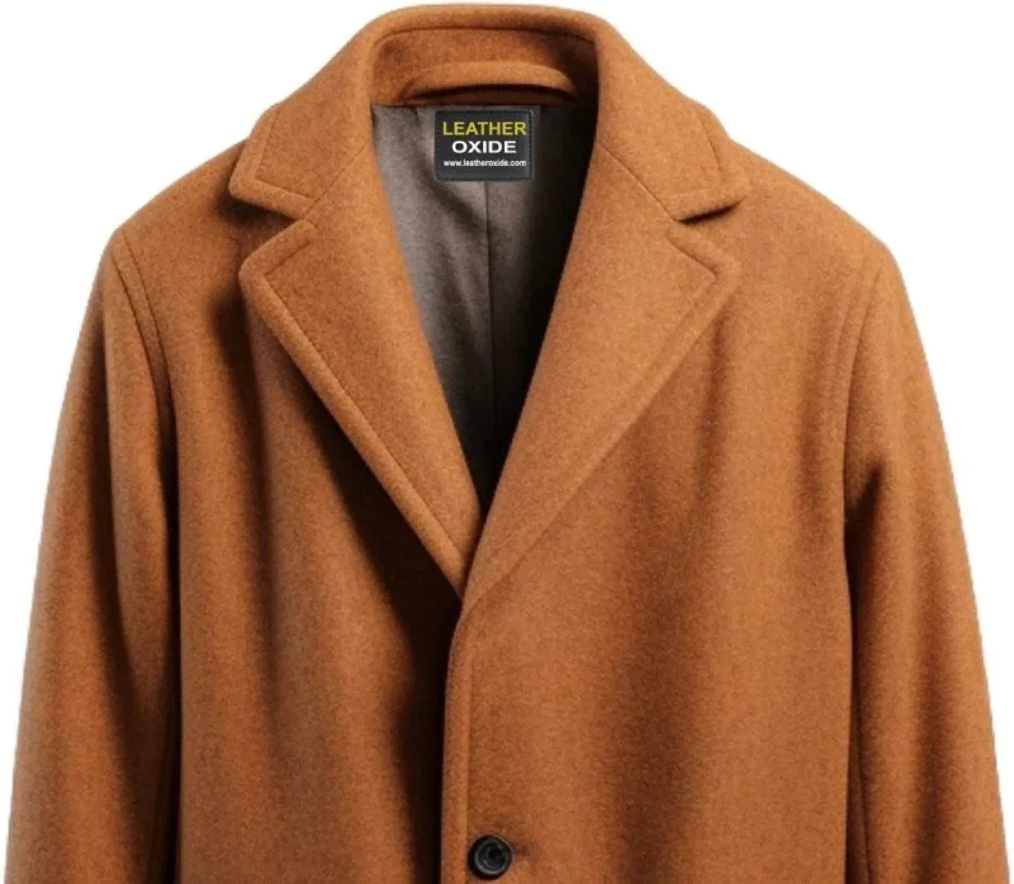Wool Blend Coat, Brown thumbnail