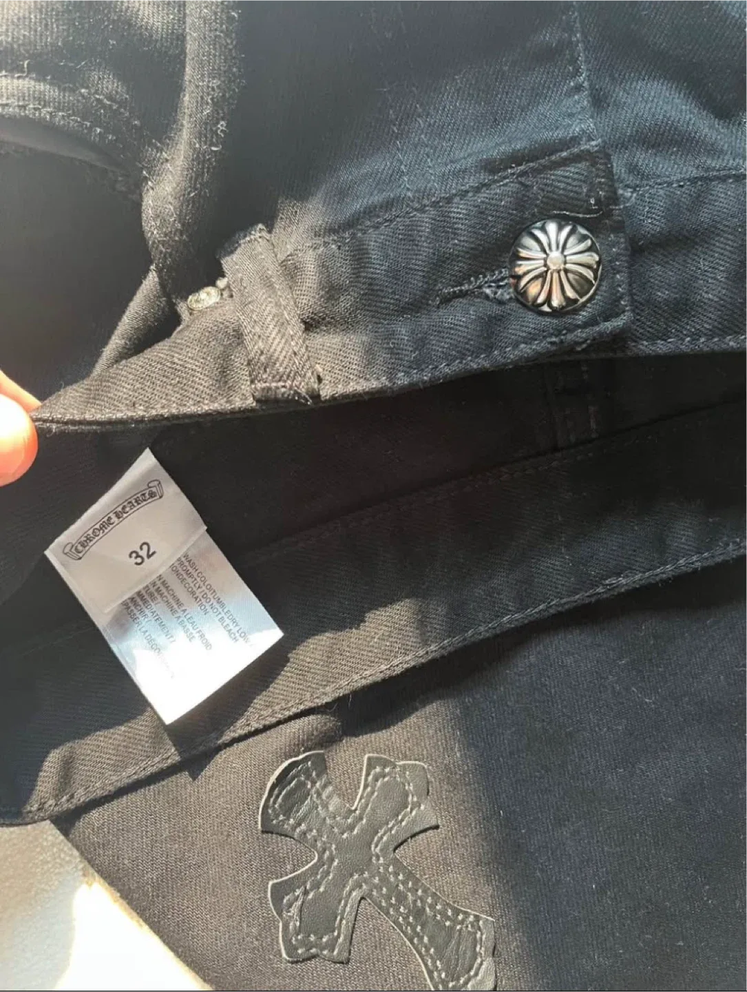 Chrome Hearts x Levi's Black Jeans - Size 32 image indicator(4)