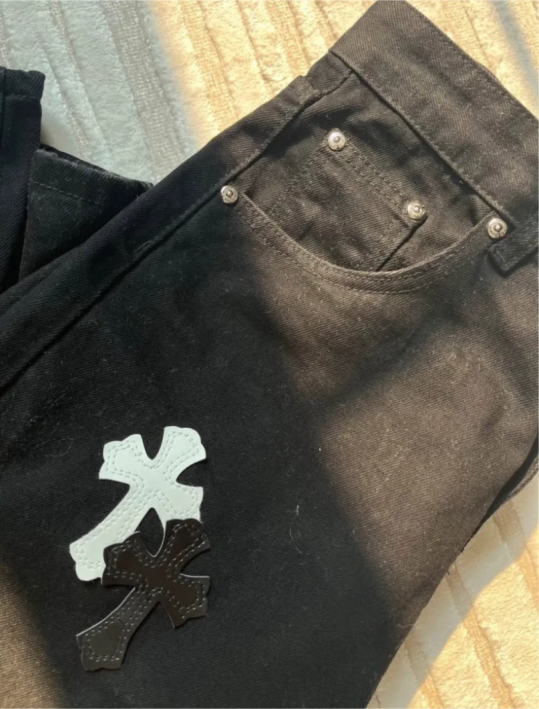 Chrome Hearts x Levi's Black Jeans - Size 32 image indicator(3)