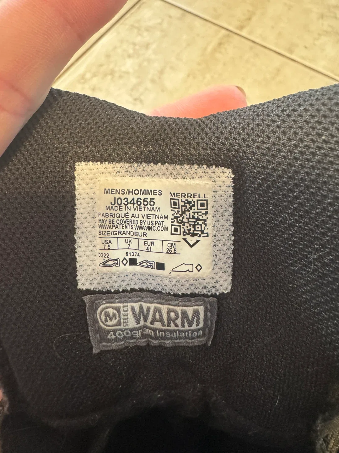 Merrell J034655 Mens Hiking Boots - Size 7.5 image indicator(5)