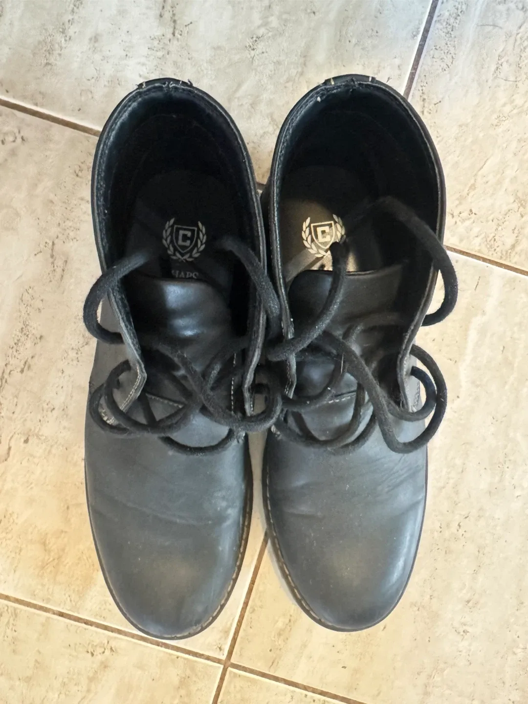 Chaps Black Leather Boots - Size 7 image indicator(3)