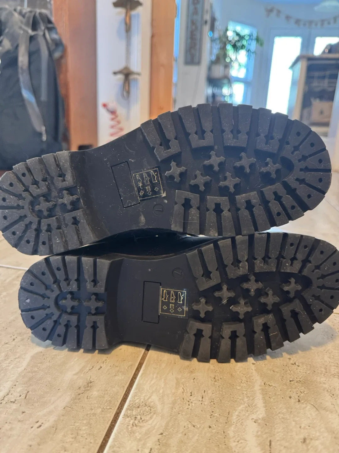 Chaps Black Leather Boots - Size 7 image indicator(2)