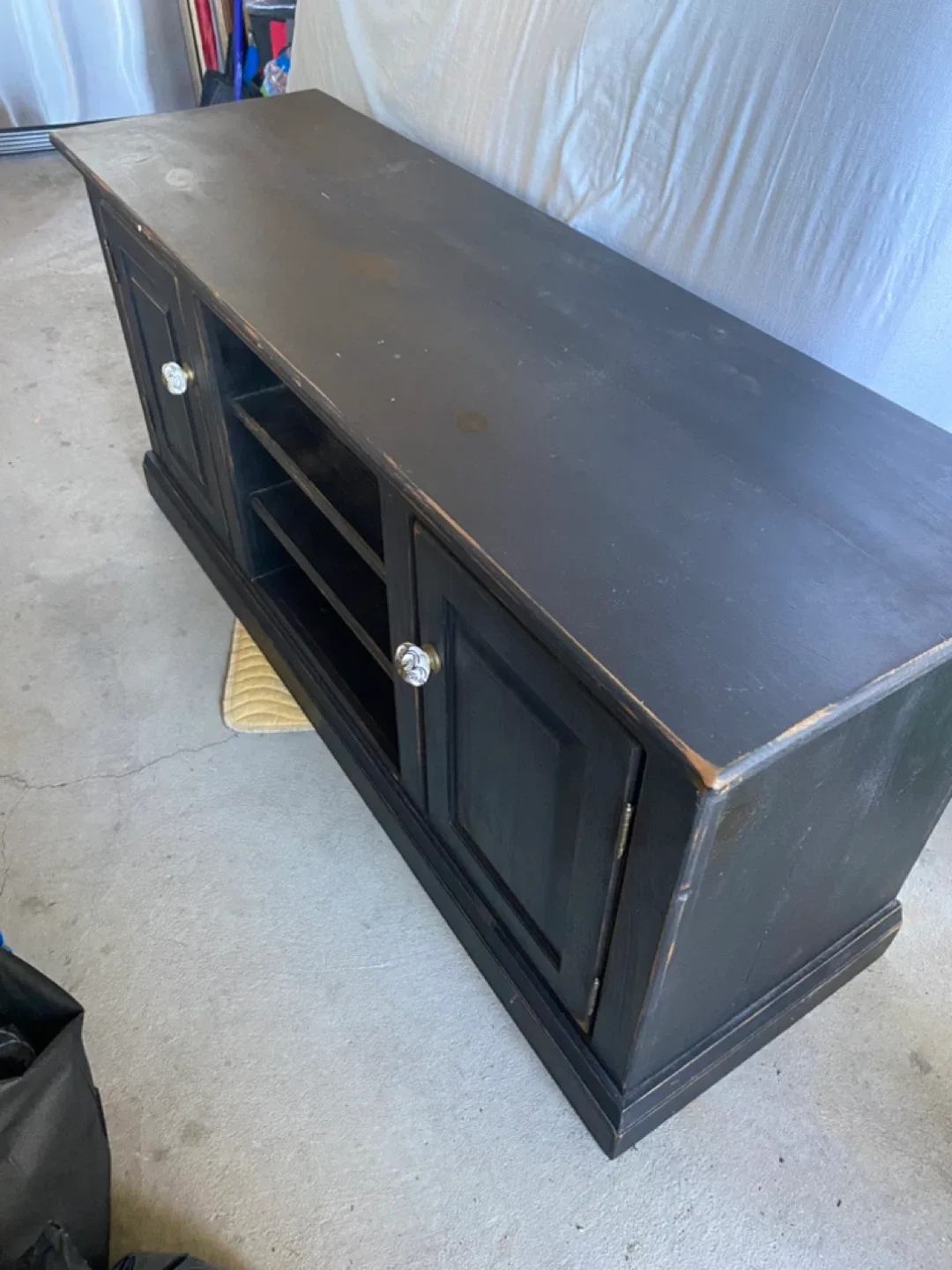 Vintage Black Media Console/TV Stand image indicator(3)