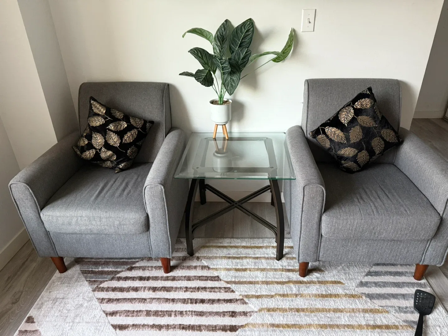 Sofa and Armchairs Set - Yellow Sofa, Grey Armchairs image indicator(2)