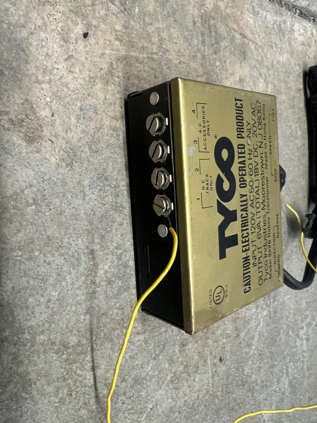 Tyco 899B Hobby Transformer (train) image indicator(2)