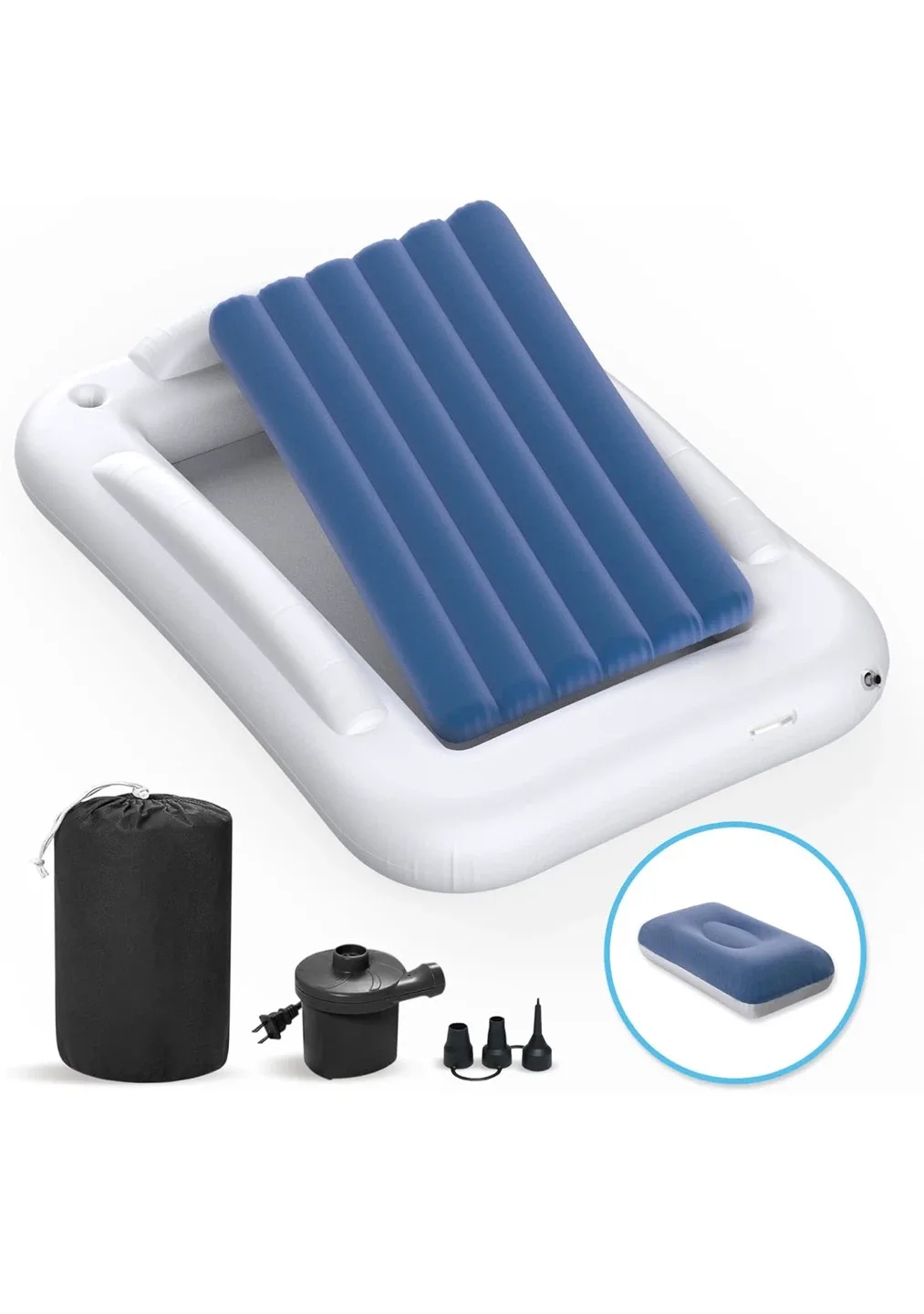 Deeteck Inflatable Toddler Travel Bed - Portable image indicator(8)