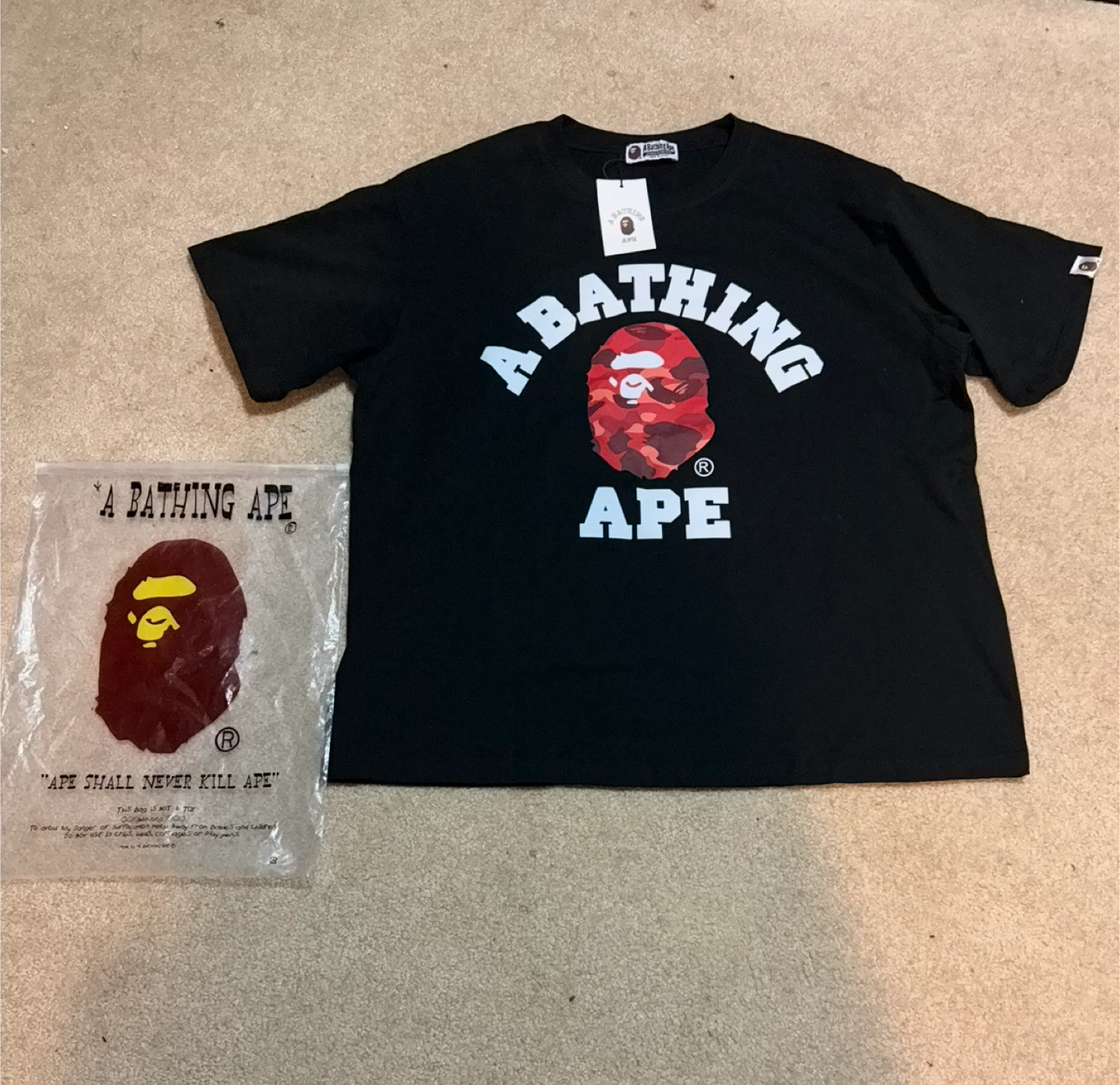 A Bathing Ape (BAPE) Black T-Shirt - photo 2