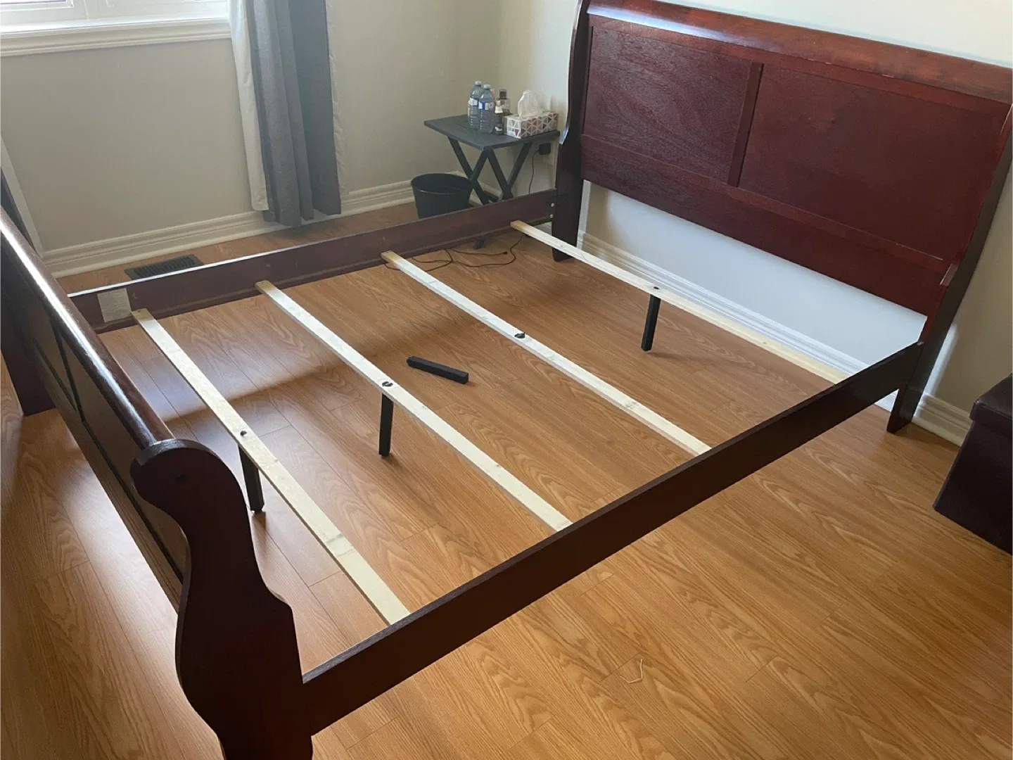 Queen Bedroom Set - Bed Frame, Dresser with Mirror image indicator(2)