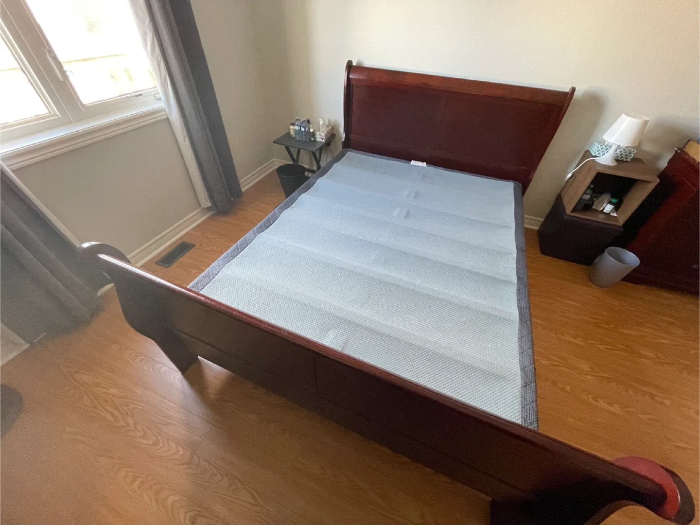 Queen Bedroom Set - Bed Frame, Dresser with Mirror image indicator(4)