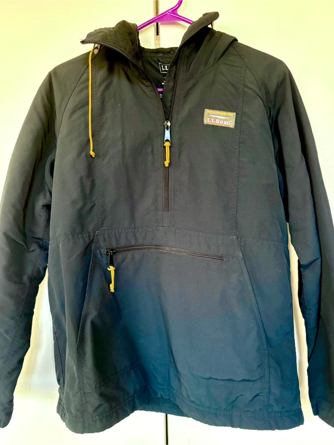 L.L.Bean XS Classic Anorak Jacket - Black thumbnail