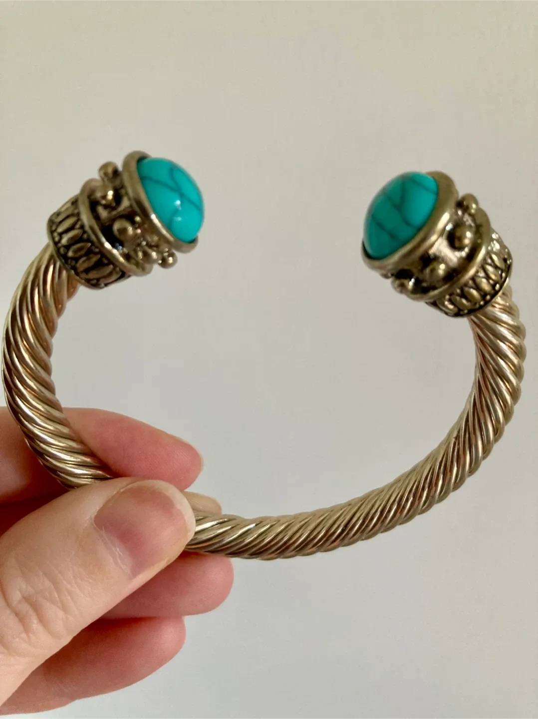 New Silver & Turquoise Bangle thumbnail