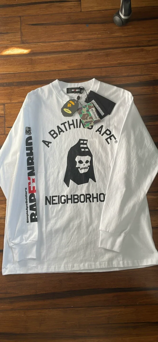 Bape x neighborhood longsleeve thumbnail