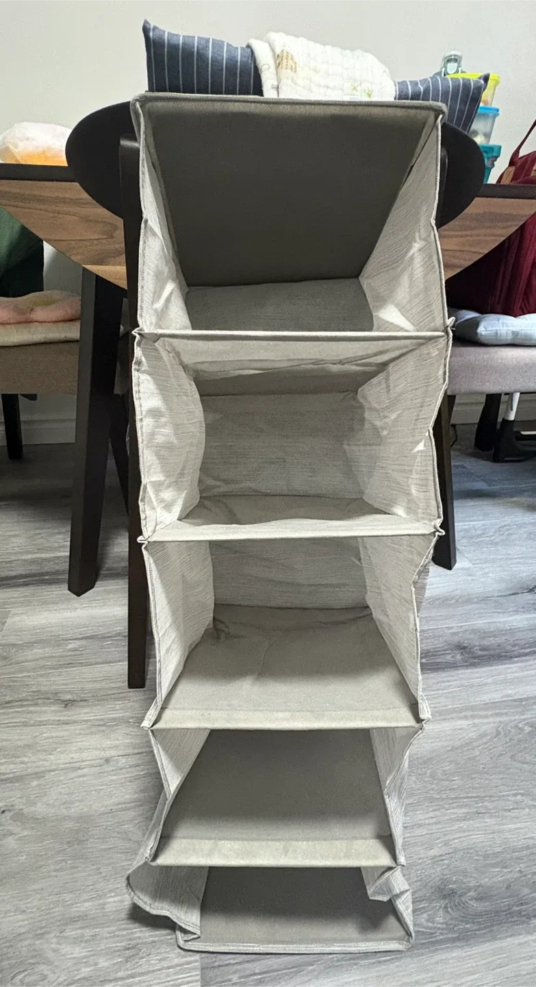 Hanging Closet Organizer - 4 Shelf thumbnail