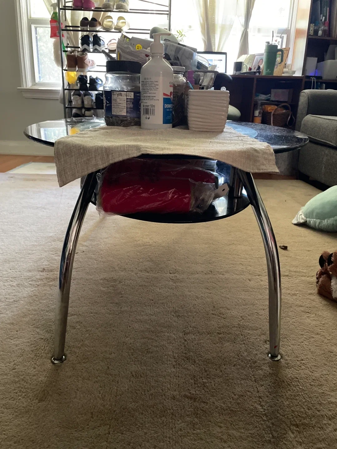 Oval Glass Coffee Table 🧡 image indicator(2)