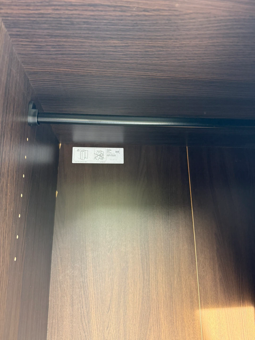 Brown Wardrobe with Mirror Door IKEA - photo 4