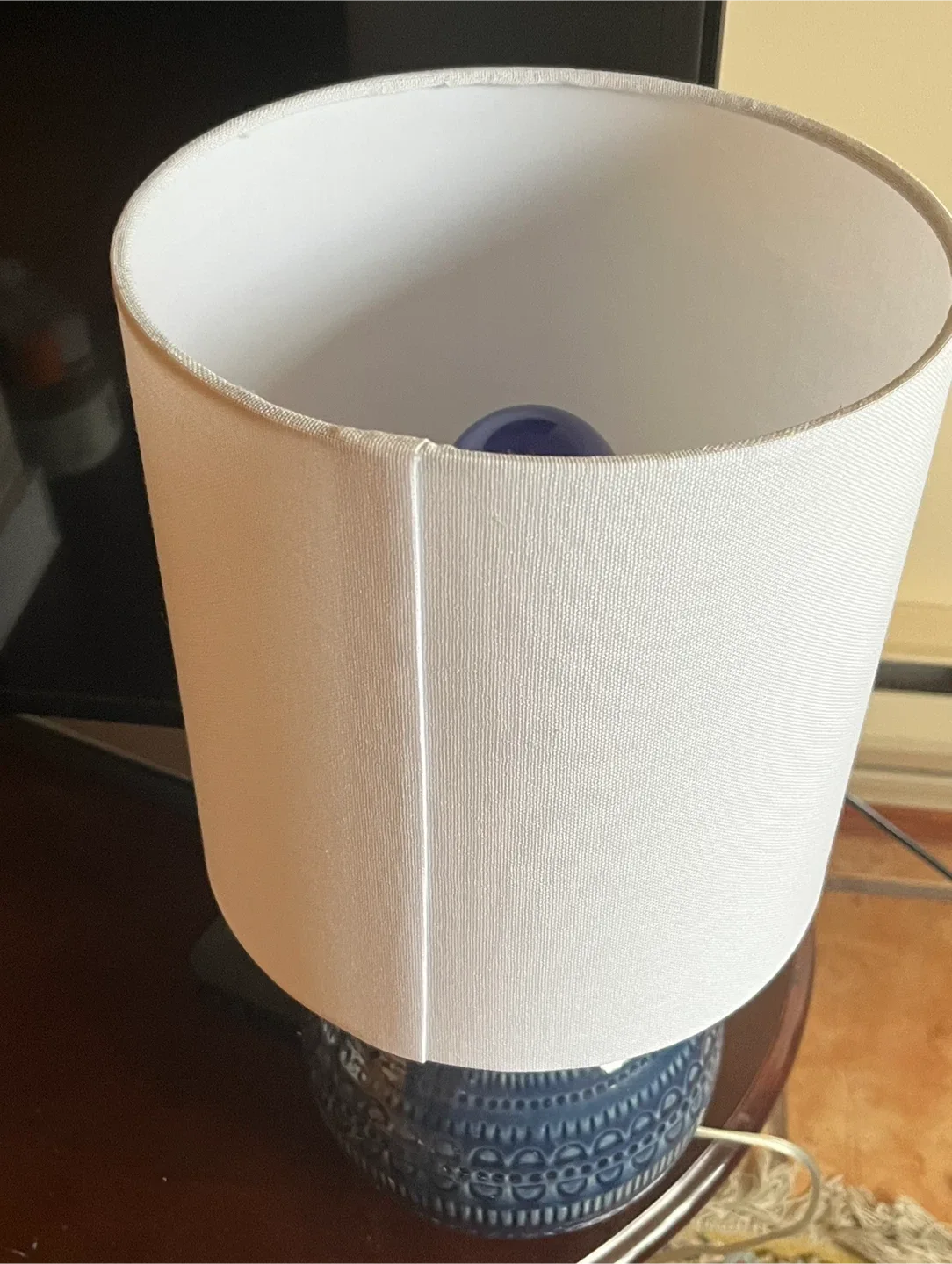 Blue Ceramic Table Lamp thumbnail