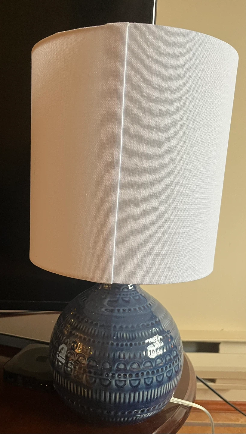 Blue Ceramic Table Lamp - photo 3