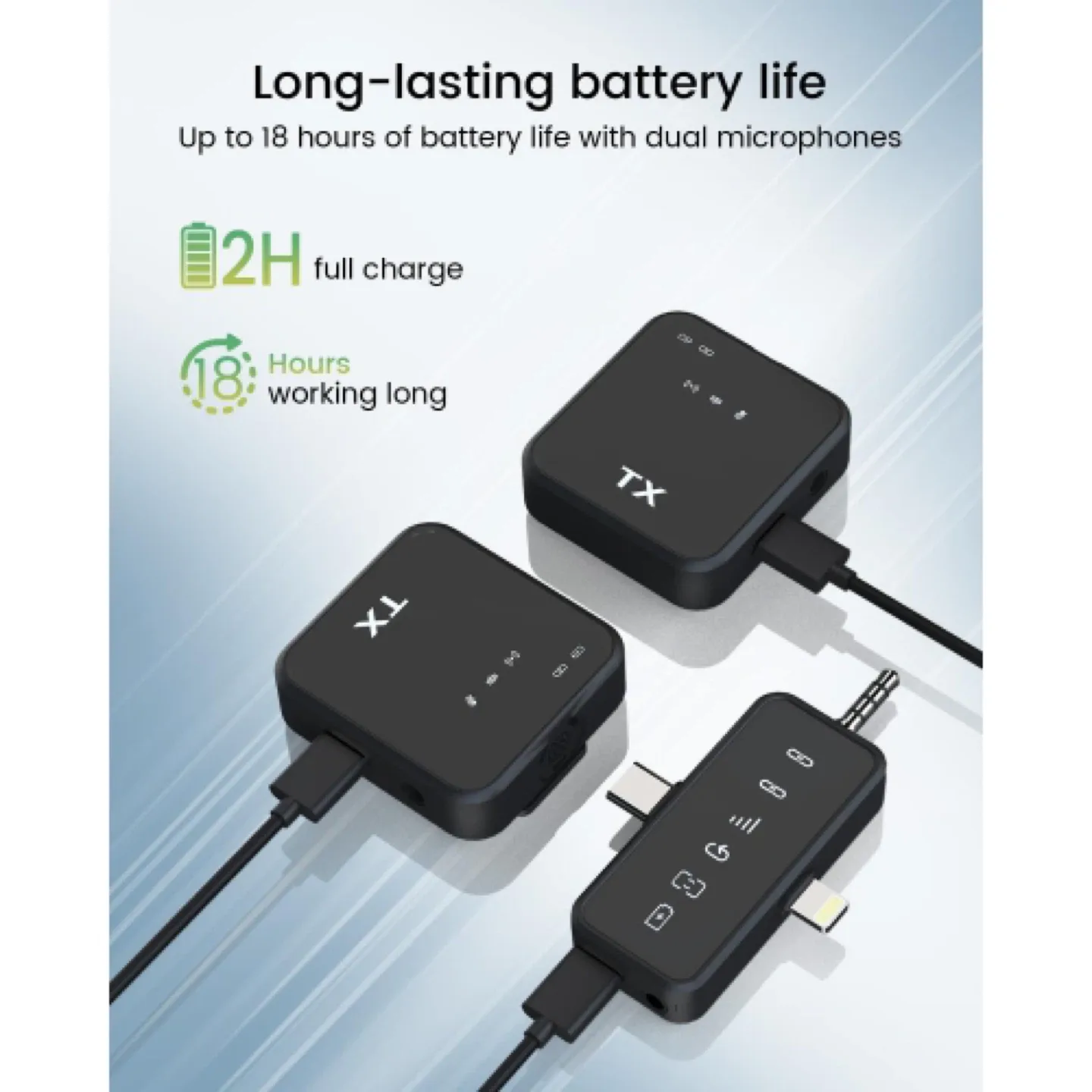 PQRQP Mini Wireless Microphone image indicator(2)