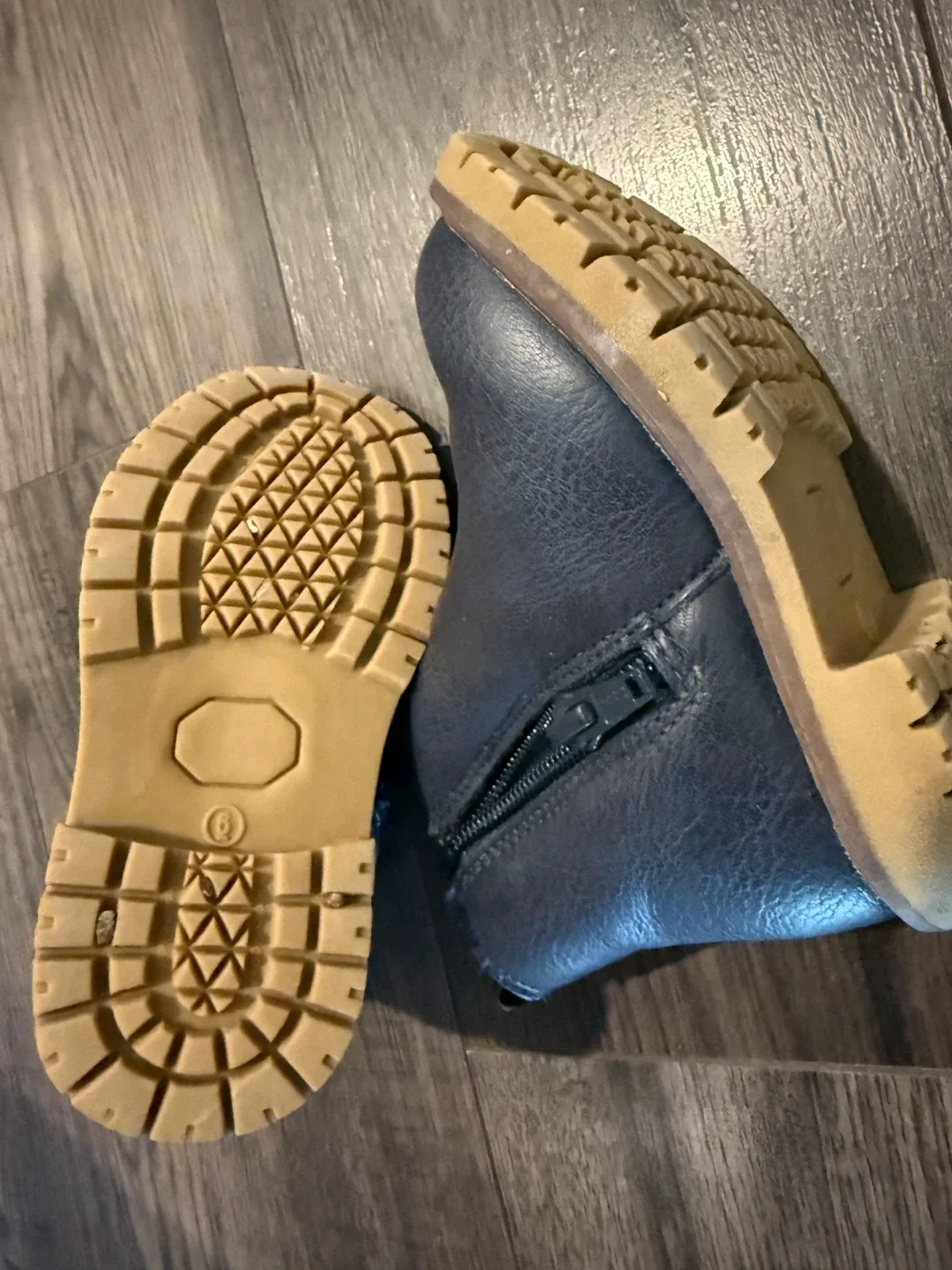 Navy Blue Toddler Boots - Size 6 image indicator(2)