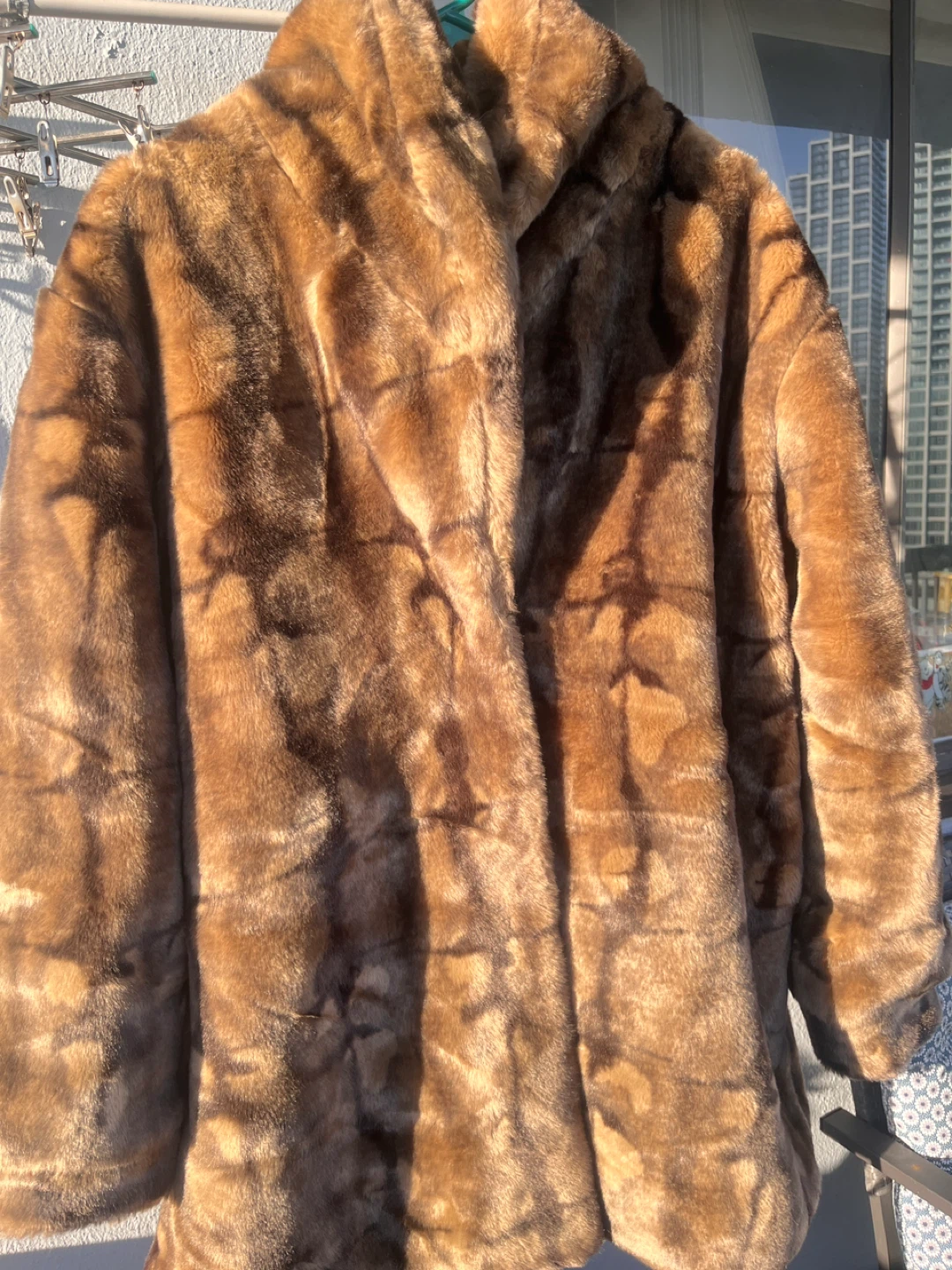 Brown Faux Fur Coat