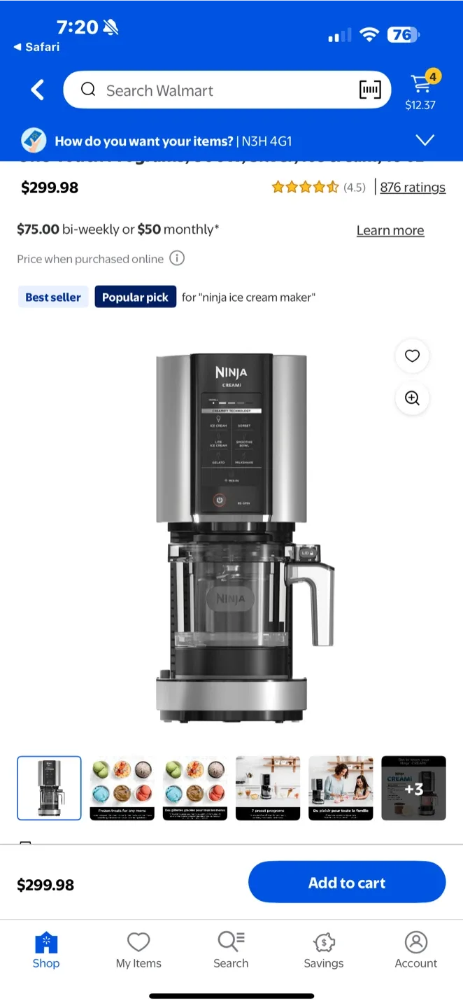 Ninja CREAMi Ice Cream Maker image indicator(2)