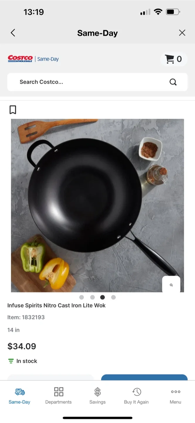 Infuse 14-inch Nitro Cast Iron Lite Wok - New image indicator(2)