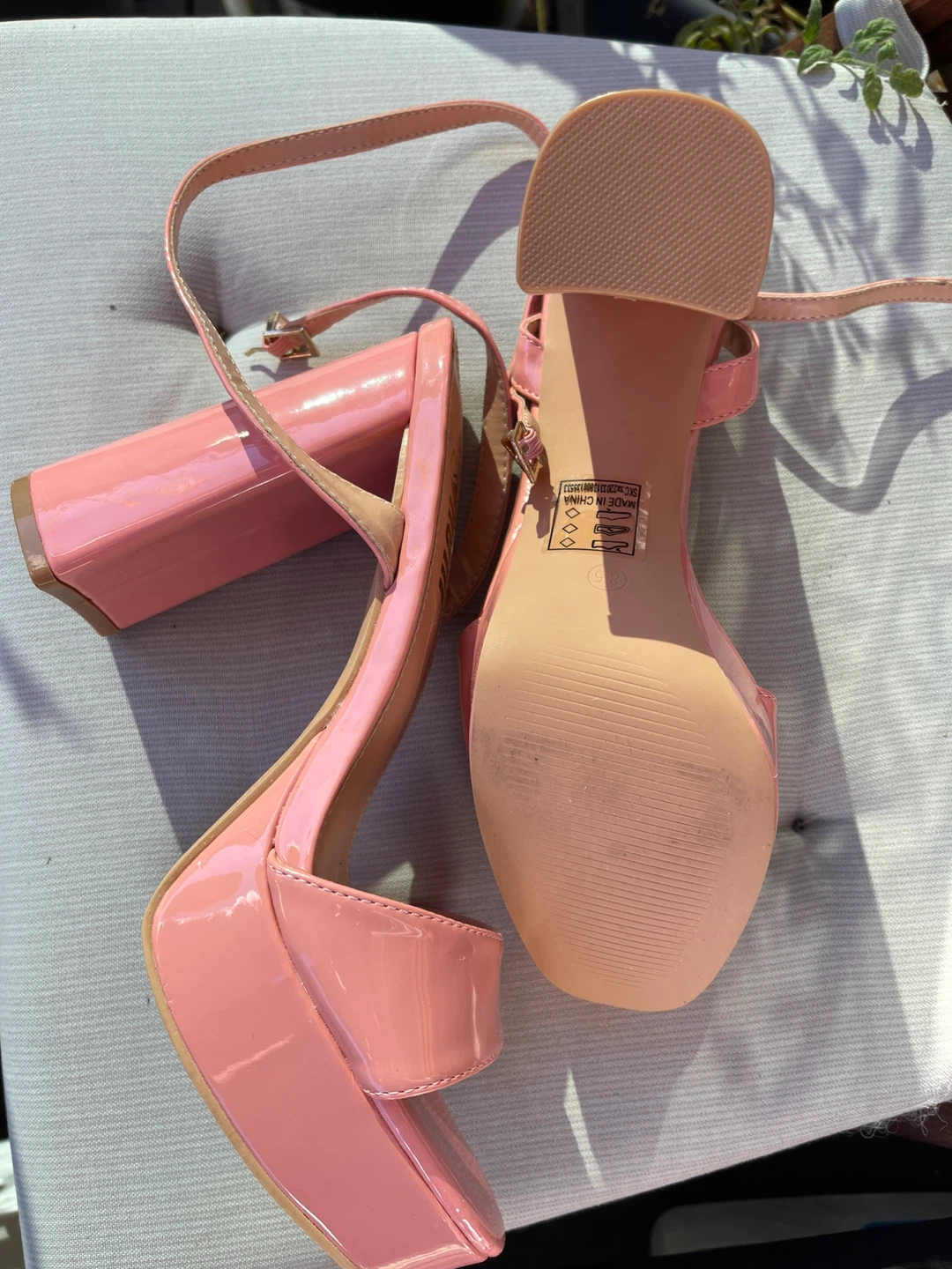 Trends Pink Platform Heeled Sandals - Size 8.5 - photo 5