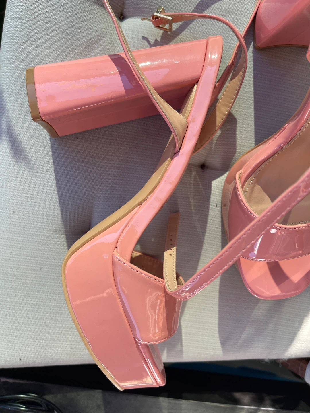 Trends Pink Platform Heeled Sandals - Size 8.5 - photo 4