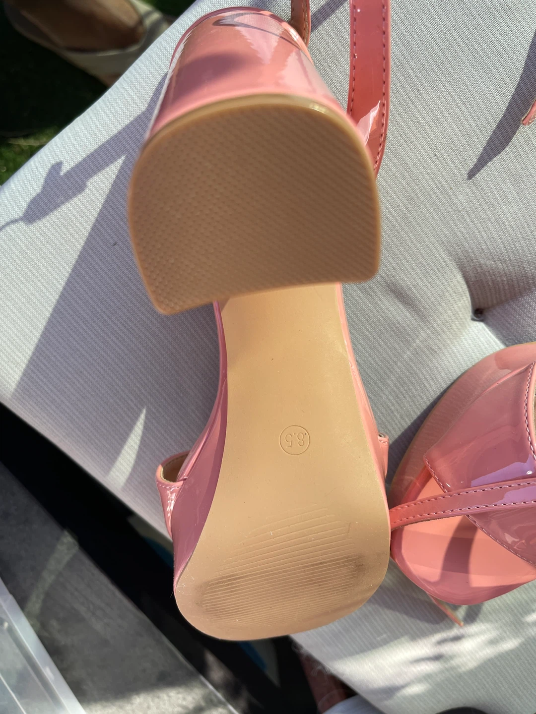 Trends Pink Platform Heeled Sandals - Size 8.5 - photo 3
