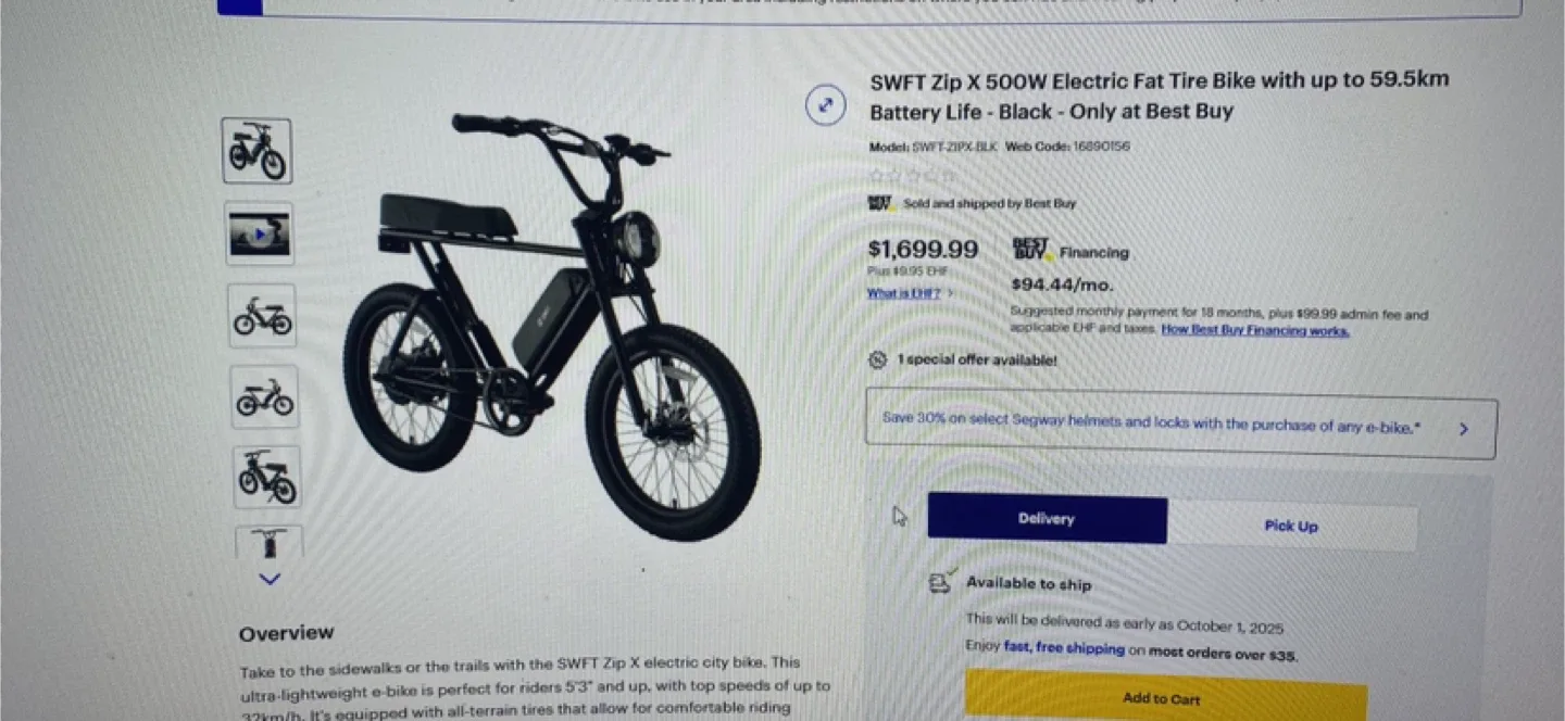 Swft Zip X Electric Bike image indicator(5)