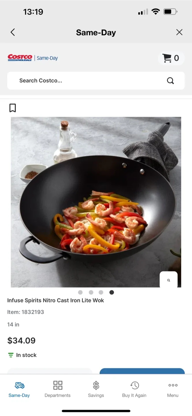 Infuse 14-inch Nitro Cast Iron Lite Wok - New image indicator(4)