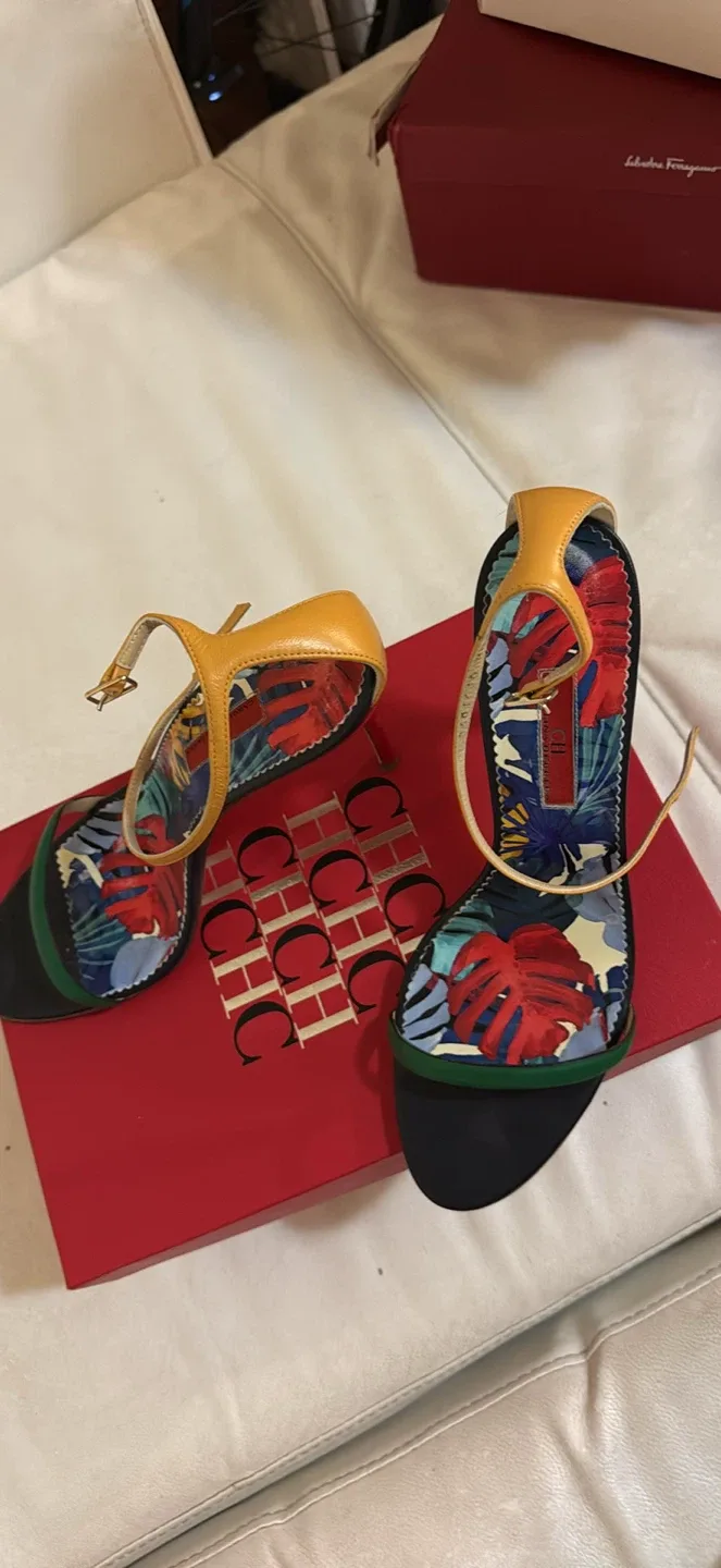 Carolina Herrera Multicolor Heels - Size 40 image indicator(2)