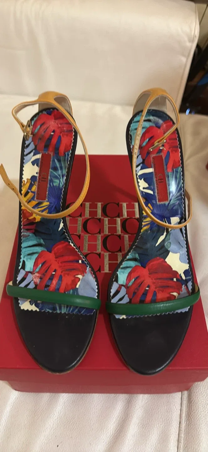 Carolina Herrera Multicolor Heels - Size 40 image indicator(6)