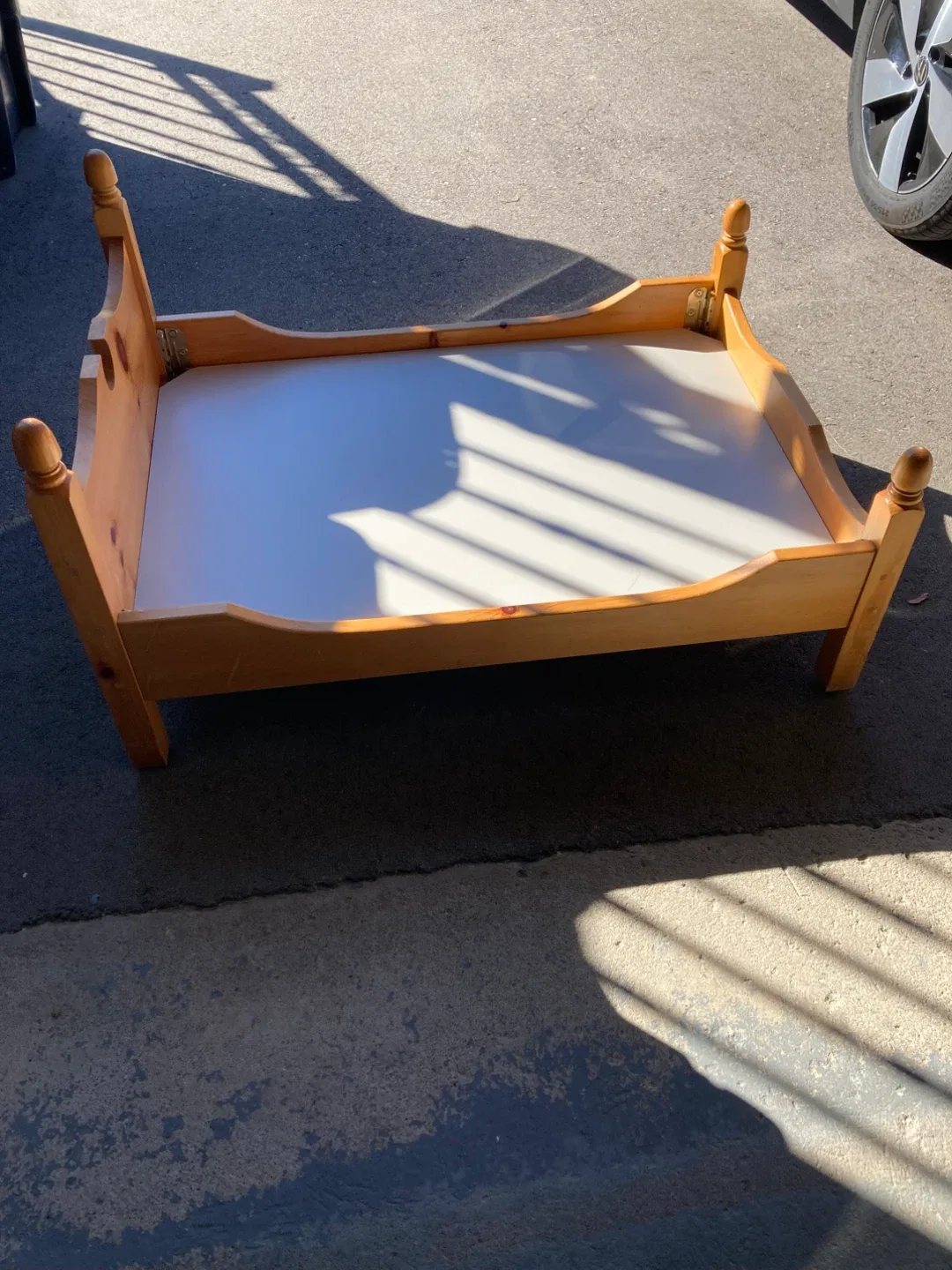 Wooden Dog Bed with Cushion thumbnail