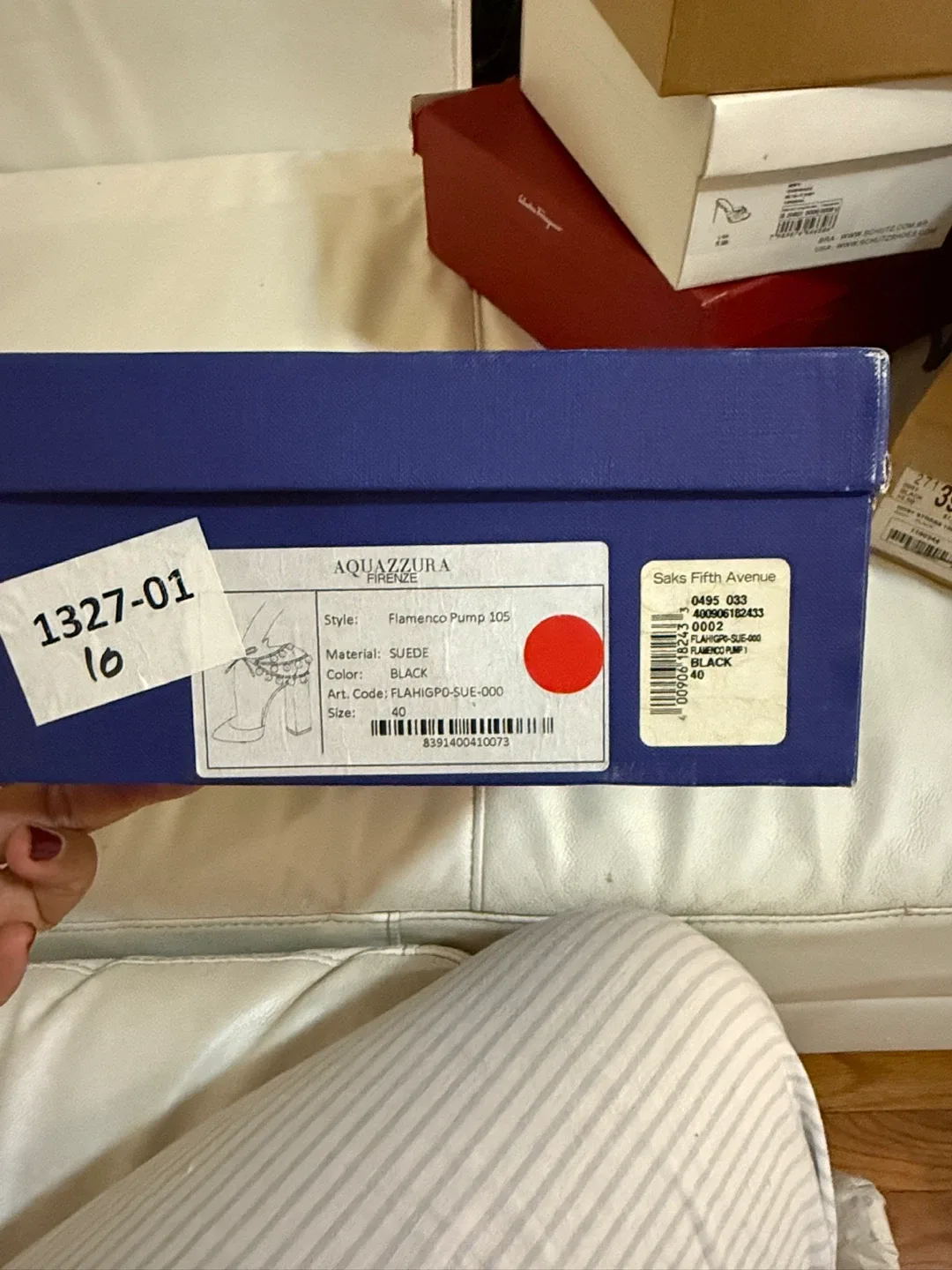 Aquazzura Suede Sandals Size 10 image indicator(6)