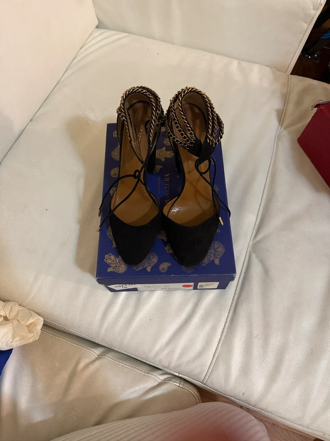 Aquazzura Suede Sandals Size 10 image indicator(2)