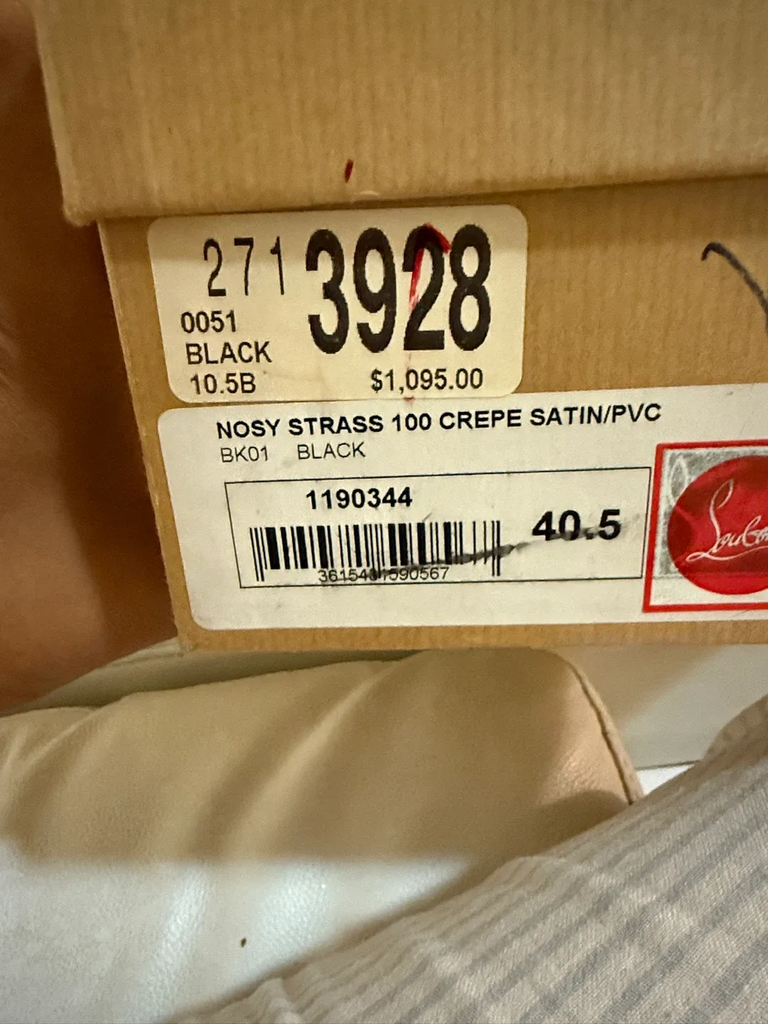 Christian Louboutin Black & Clear Heels image indicator(7)