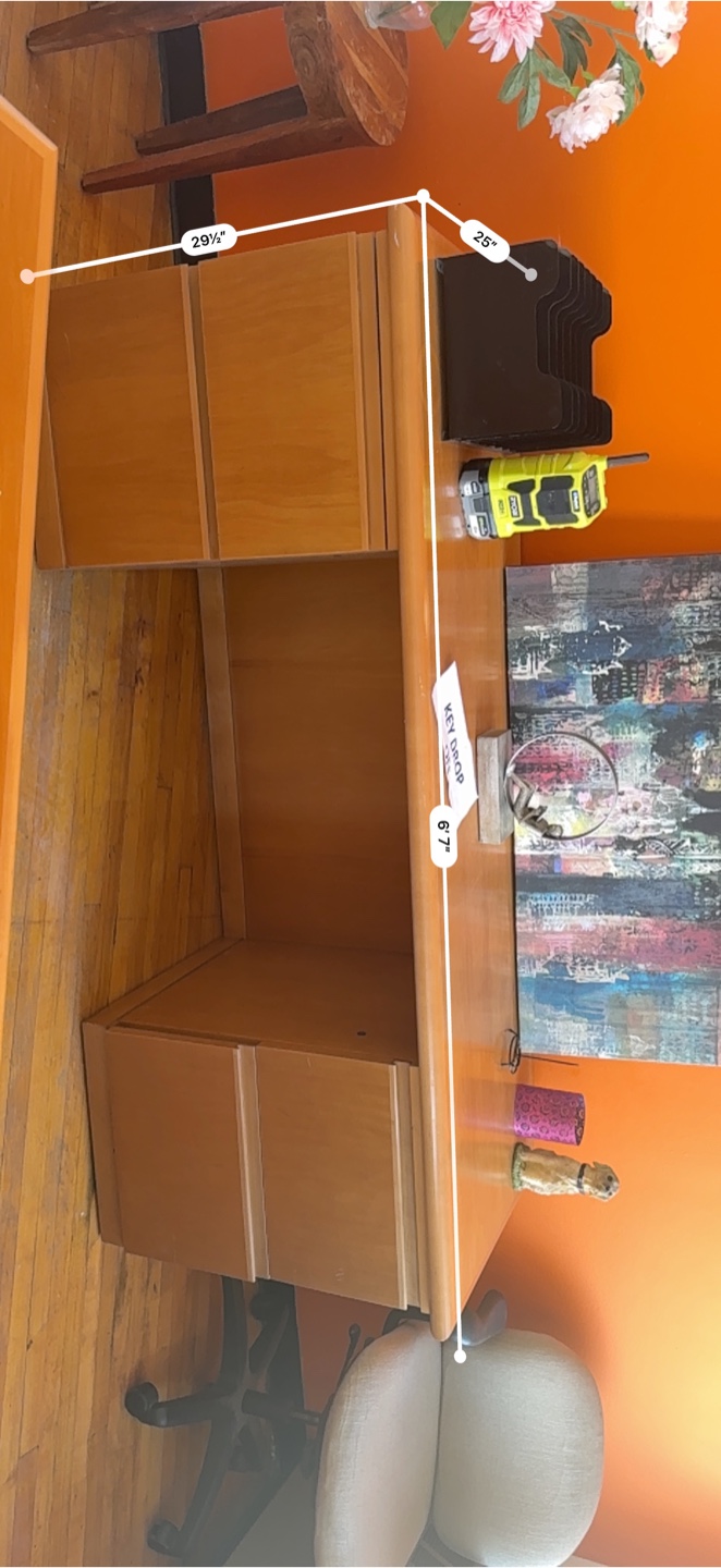 Wooden Office Desk - 6'7" Length - photo 2