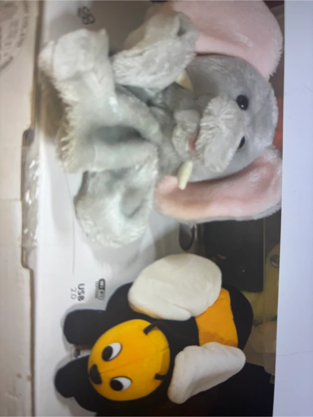 Plush Bee, Elephant, & Bunny hand puppets - photo 2