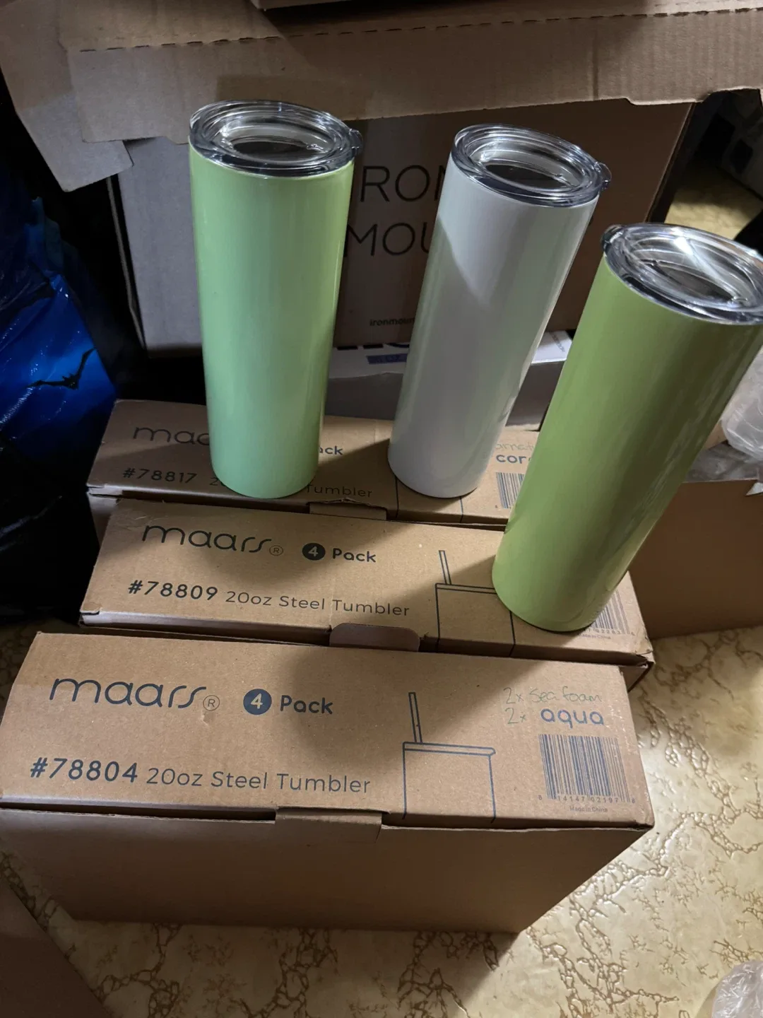Maars 20oz Steel Tumblers - New in Box!
