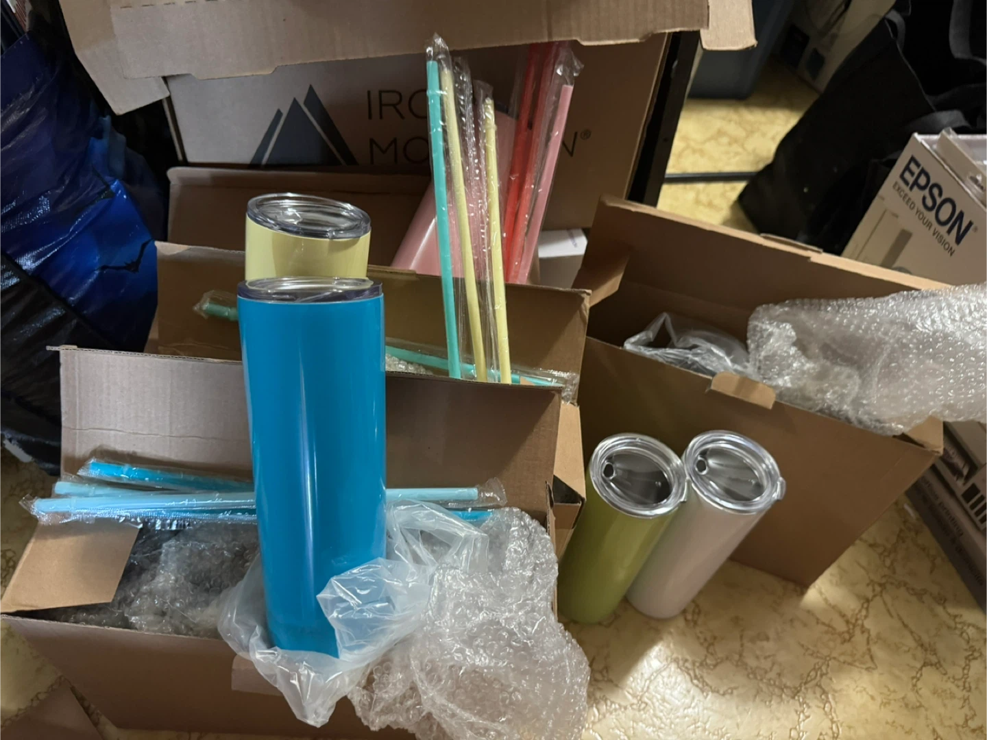 Maars 20oz Steel Tumblers - New in Box! - photo 2