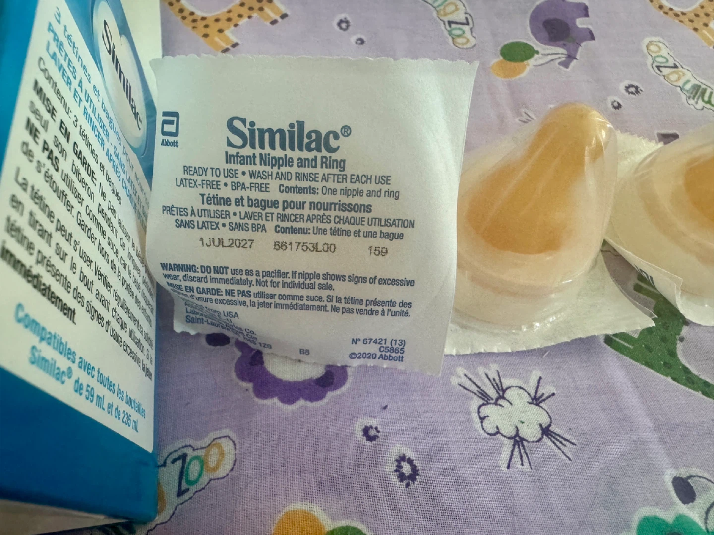 Similac Infant Nipple and Ring - 4 pcs. - photo 2