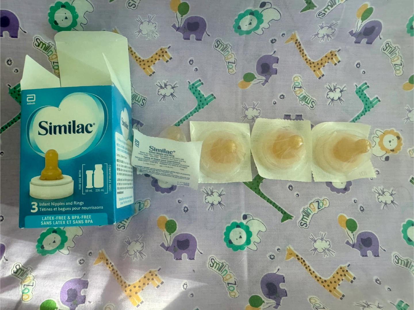 Similac Infant Nipple and Ring - 4 pcs.